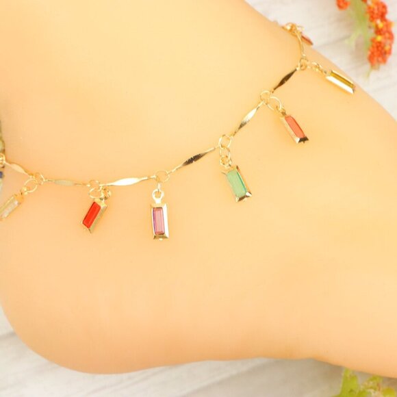 "Handmade Anklet – Elegant & Delicate Jewelry for Women | UNVRC1136 - Picture 1 of 10